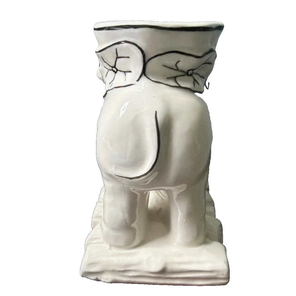 Vintage Made in Japan Elephant Ceramic Planter